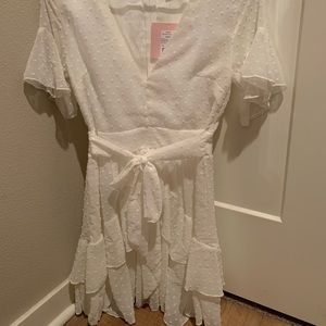 Never worn white dress